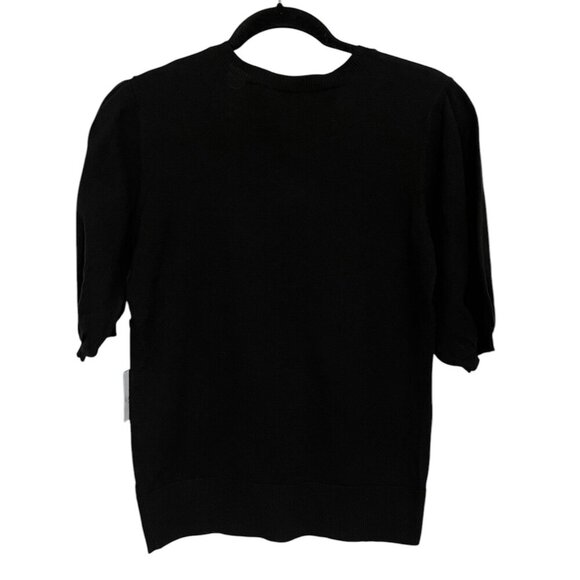 Laundry By Shelli Segal Black Lace Women’s Short Sleeve Sweater Size: SP - Picture 4 of 5